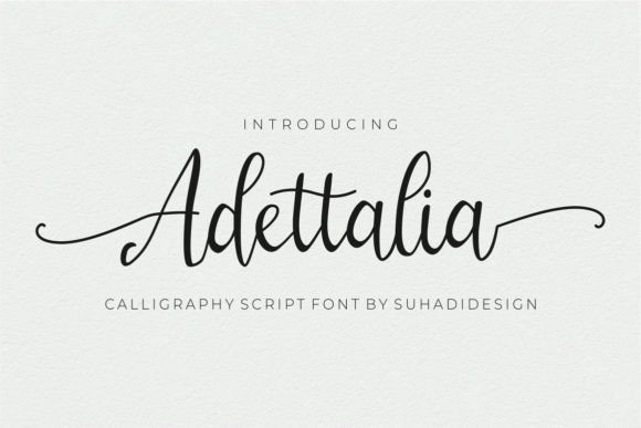 Adettalia: A Handwritten Typeface for Creative Campaigns