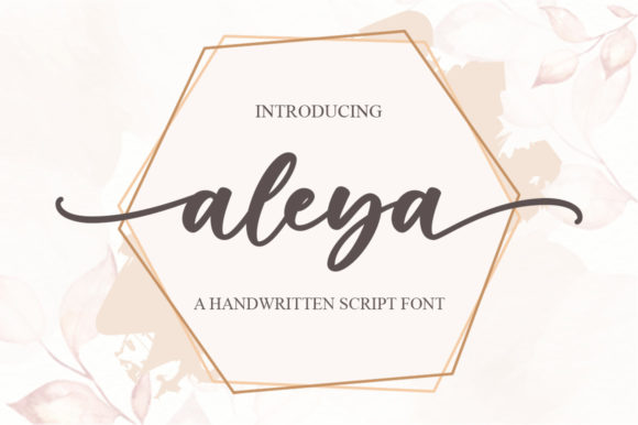 Aleya Font: A Graceful Handwritten Typeface for Editorial Design