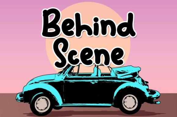 Behind Scene Font: A Fresh Touch for Editorial Design