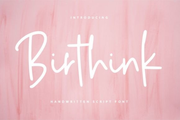 Birthink Font: Elegance in Editorial Typography