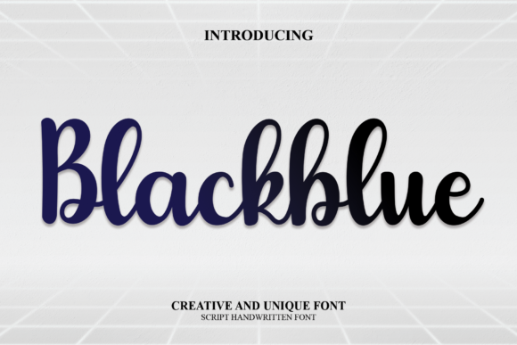 Blackblue: A Beautiful Script Font for Makers and Creators
