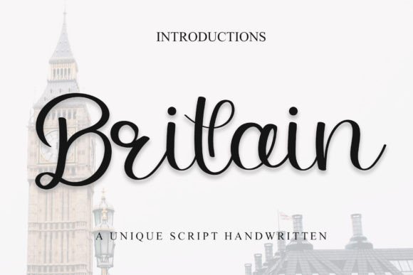 Britain Font Review: A Handwritten Typeface with Timeless Elegance