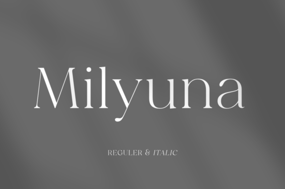 Elevate Your Brand with the Milyuna Typeface