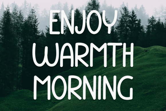 Enjoy Warmth Morning Font for Editorial Design