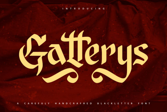 Gatterys Font Review: A Bold Blackletter Typeface for Nostalgic Branding