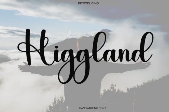 Higgland Font: A Handwritten Typeface for Editorial Elegance