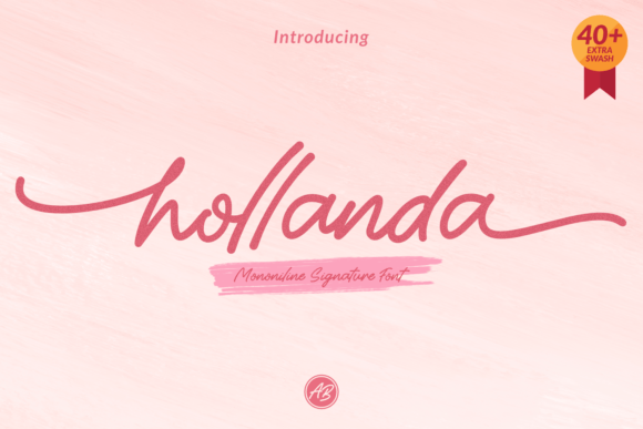 Hollanda: A Handwritten Typeface for Editorial Elegance