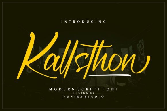 Kallsthon: A Script Font with Quiet Sophistication