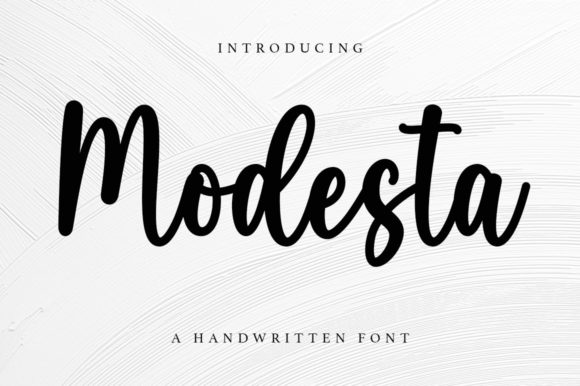 Modesta: A Handwritten Font for Editorial Elegance