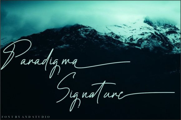 Paradigma Signature: A Handwritten Typeface for Editorial Elegance