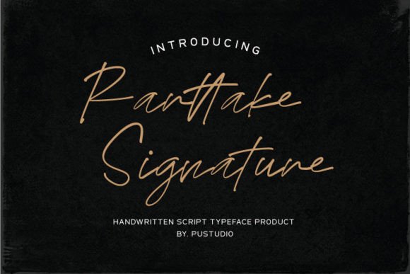 Rarttake Signature: A Typeface That Brings Handmade Charm to Life
