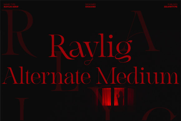 Raylig Alternate Medium: A Graceful Typeface for Editorial Design