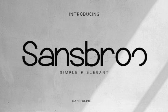 Sansbroo: A Beautifully Simple Font for Crafters and Product Makers