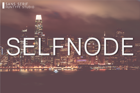 Selfnode: A Minimalist Sans Serif Font for Modern Branding