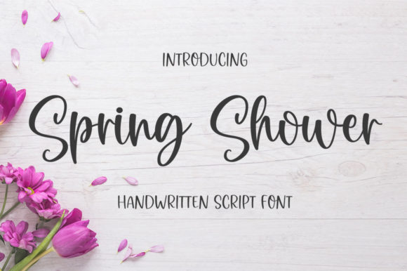 Spring Shower Font: A Delightful Display Typeface for Digital Design