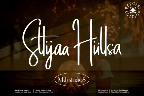 Sttiiyaa Hiillsa: A Handwritten Font for Editorial Elegance