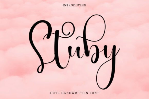 Stuby Font: A Handwritten Typeface for a Professional Brand