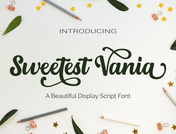 Sweetest Vania: A Handwritten Typeface for Memorable Brand Content