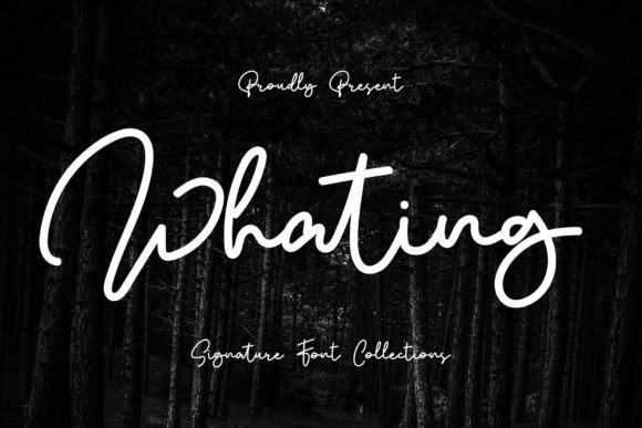 Whating: A Script Font with Personality for Creative Projects